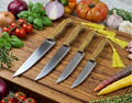 4-Piece Kitchen & Chef Knife Set with Block