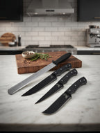 Professional Butcher Knife Set Karadayı + Honing Steel