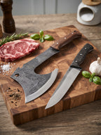 N690 Butcher Knife & Bone Axe