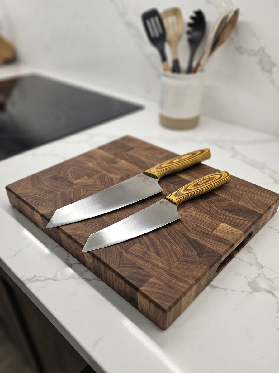 Kiritsuke Chef Knife Set with Cutting Board