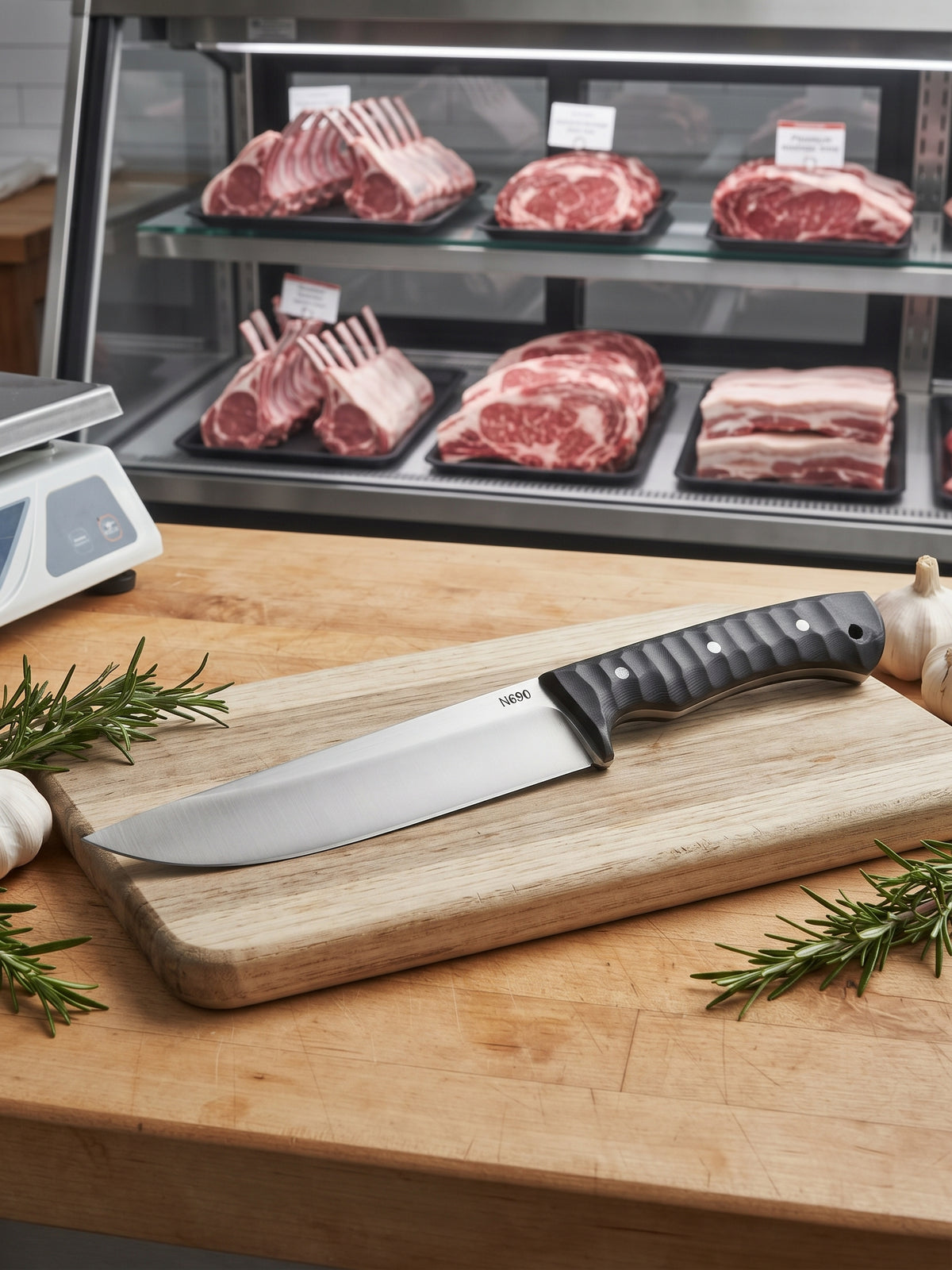 N690 Professional Butcher Knife
