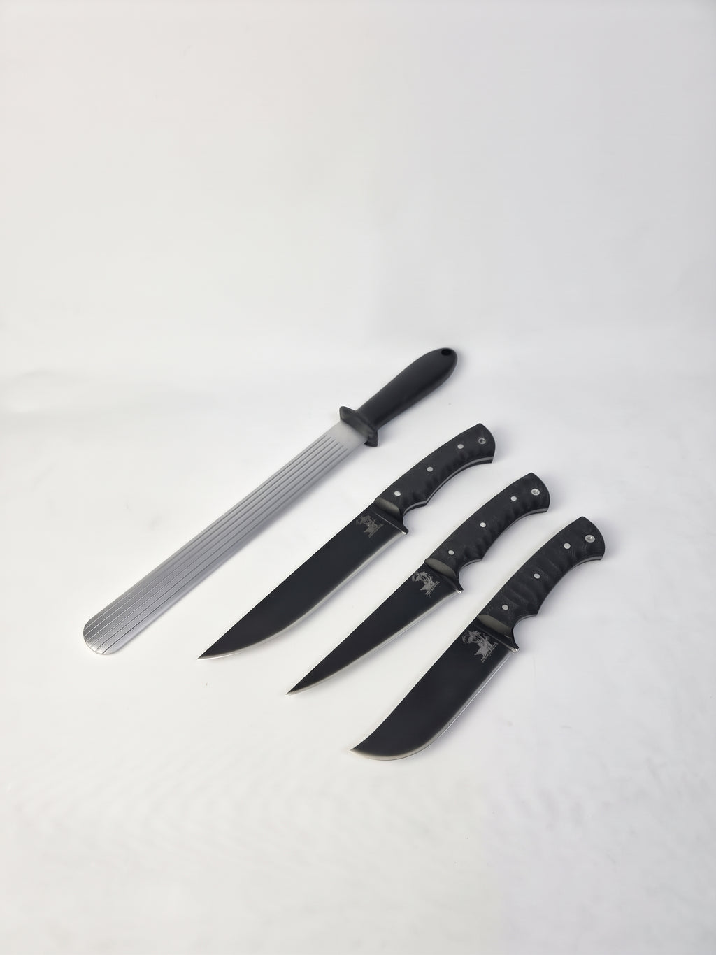 Professional Butcher Knife Set Karadayı + Honing Steel