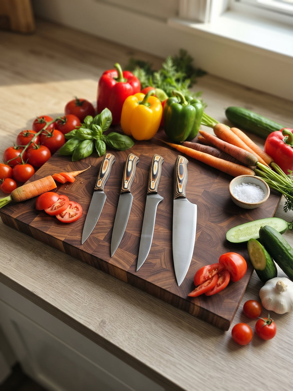 Complete Professional Chef Knife Set with Bag