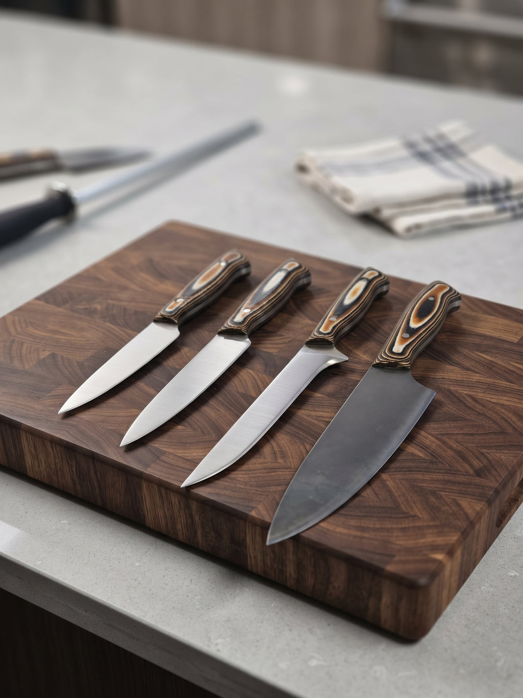 Complete Professional Chef Knife Set with Bag