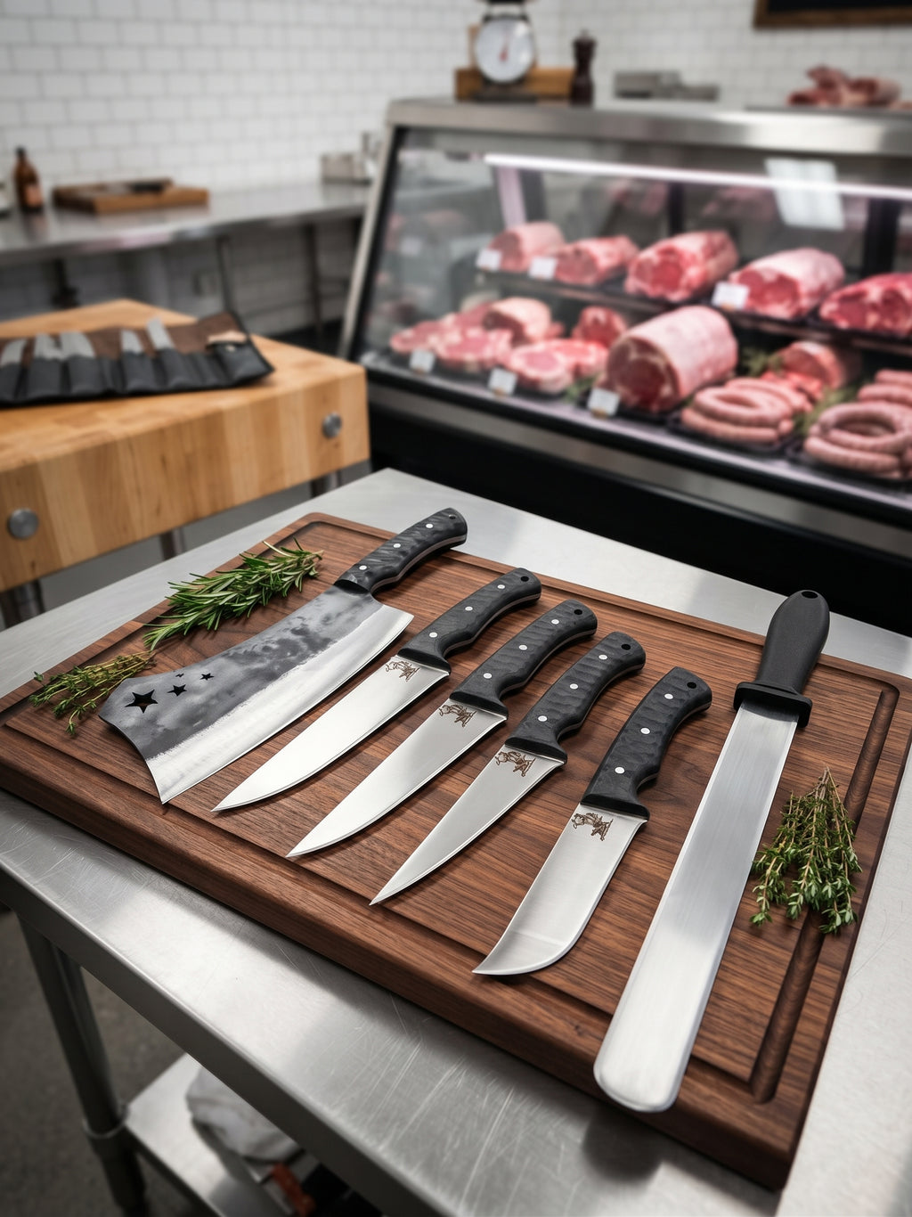 Professional Butcher Knife Set Karadayı (Stainless)