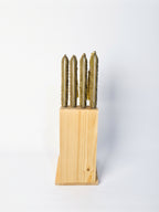 4-Piece Kitchen & Chef Knife Set with Block