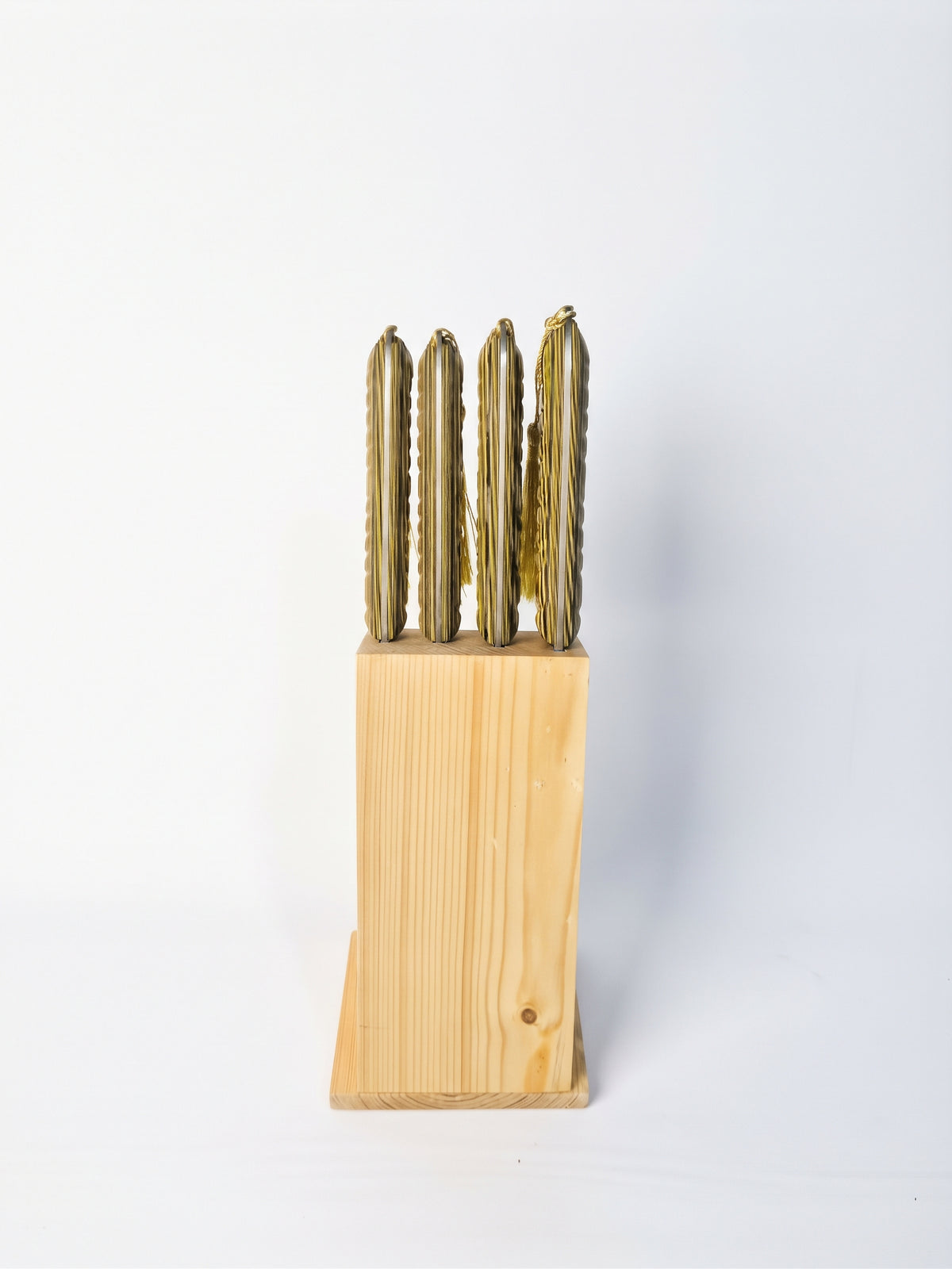 4-Piece Kitchen & Chef Knife Set with Block
