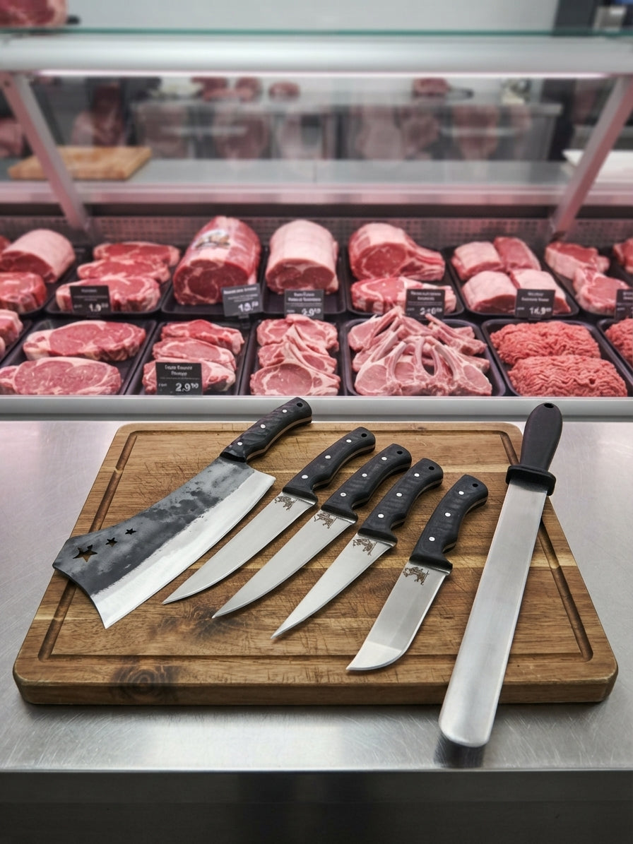 Professional Butcher Knife Set Karadayı (Stainless)
