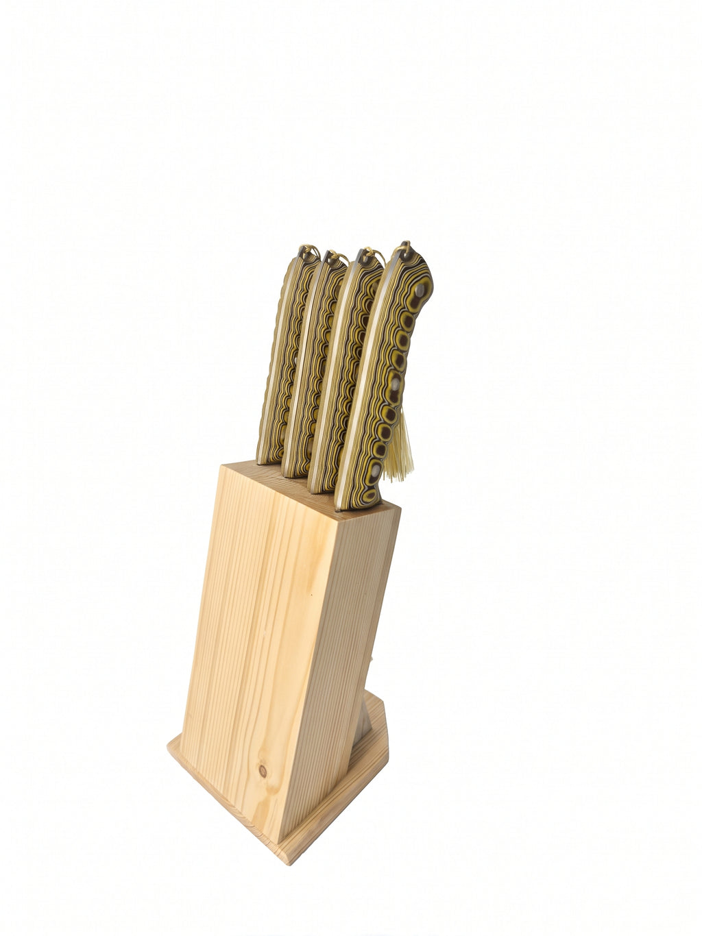 4-Piece Kitchen & Chef Knife Set with Block