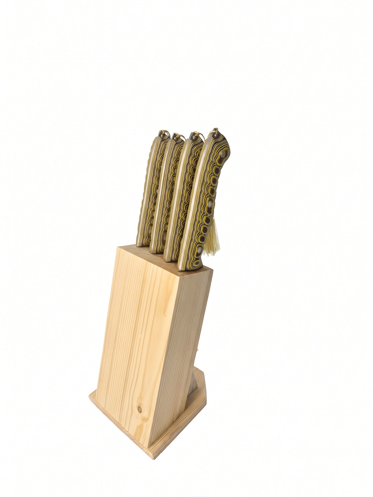 4-Piece Kitchen & Chef Knife Set with Block