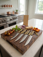 4-Piece Kitchen & Chef Knife Set with Block
