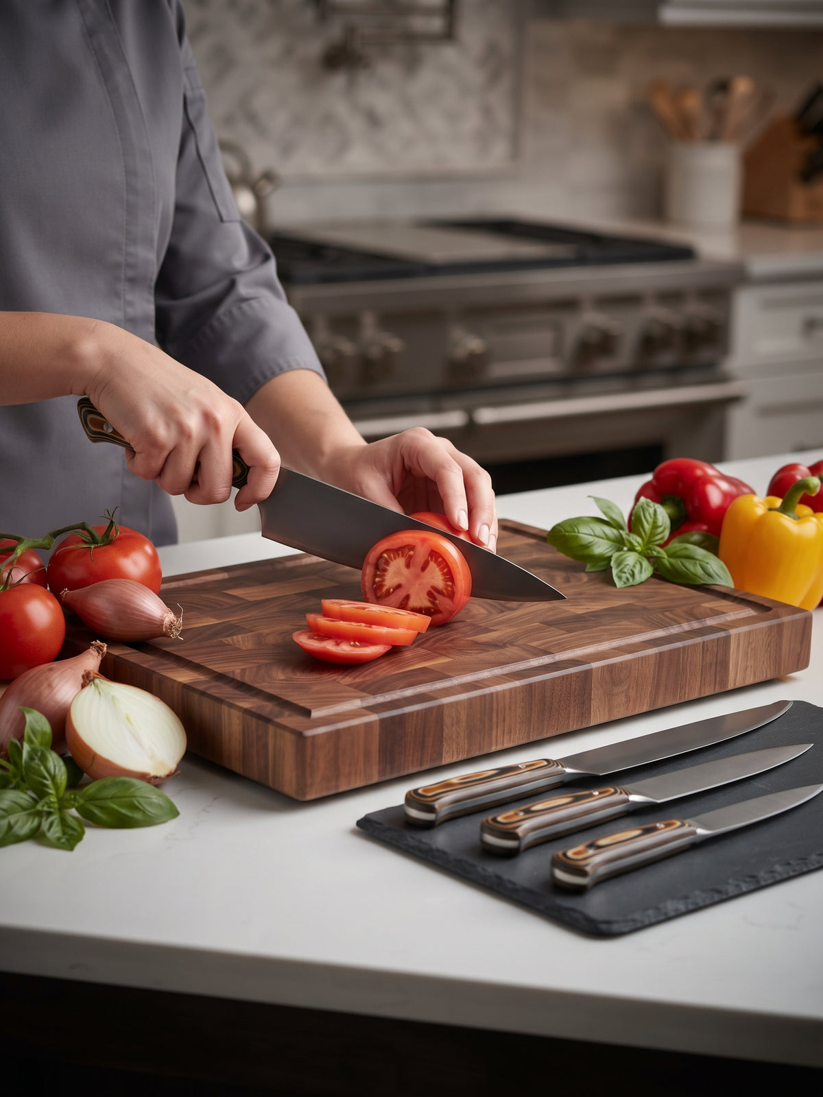 Complete Professional Chef Knife Set with Bag