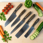 Professional Chef Knife Set 4 – Leopard Edition