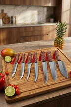 7-Piece Kitchen Knife Set with Block