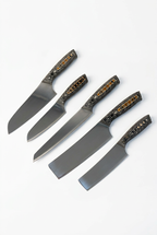 Professional Chef Knife Set 4 – Leopard Edition