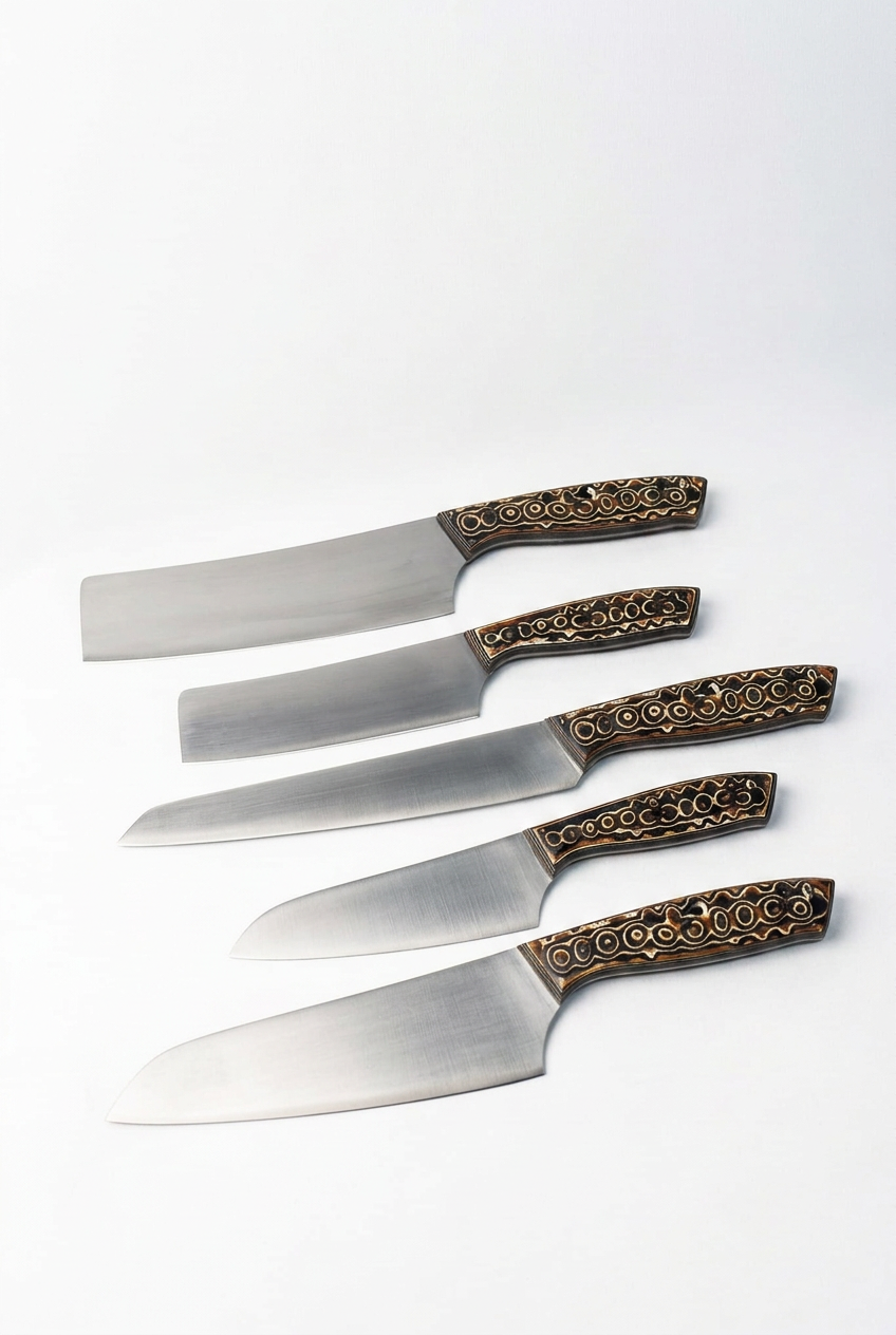 Professional Chef Knife Set 2 – Raindrop Edition