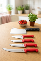 Butcher Knife Set – Vibro Handle No.3 with Large Cleaver