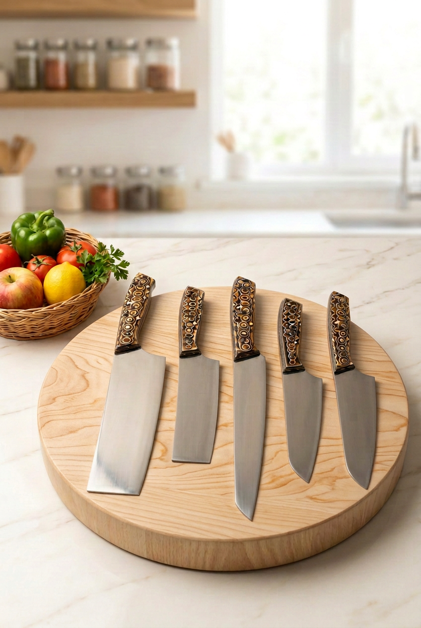 Professional Chef Knife Set 2 – Raindrop Edition