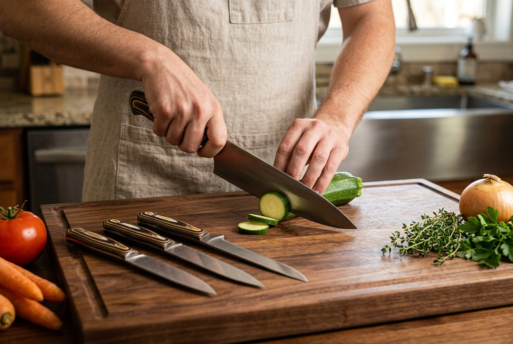 Complete Professional Chef Knife Set with Bag