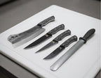 Professional Butcher Knife Set Karadayı (Cleaver + Honing Steel + Bag)