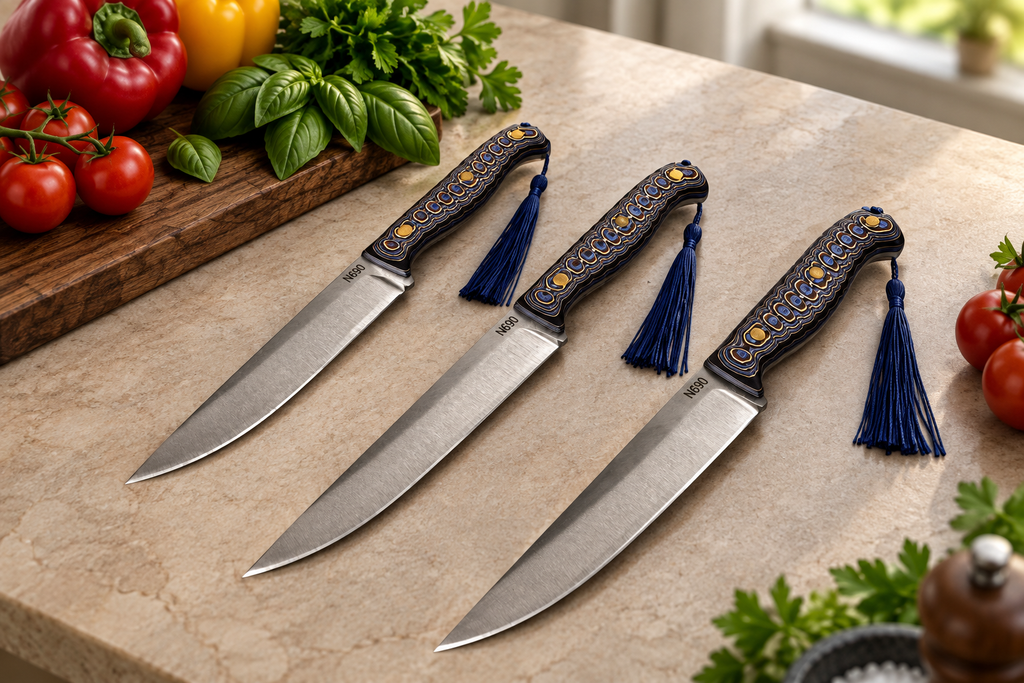 N690 Vegetable Knife Set with Bag