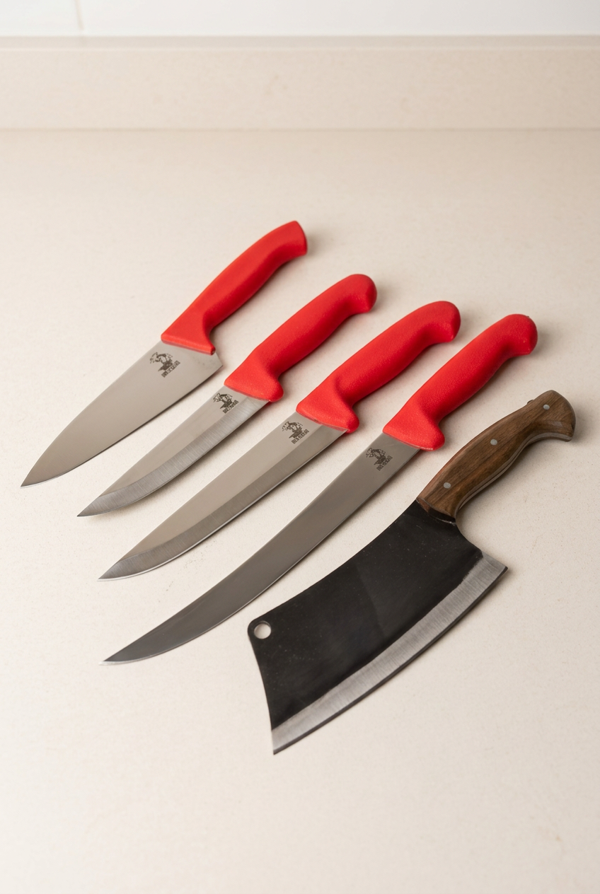 Butcher Knife Set – Vibro Handle No.2 with Cleaver