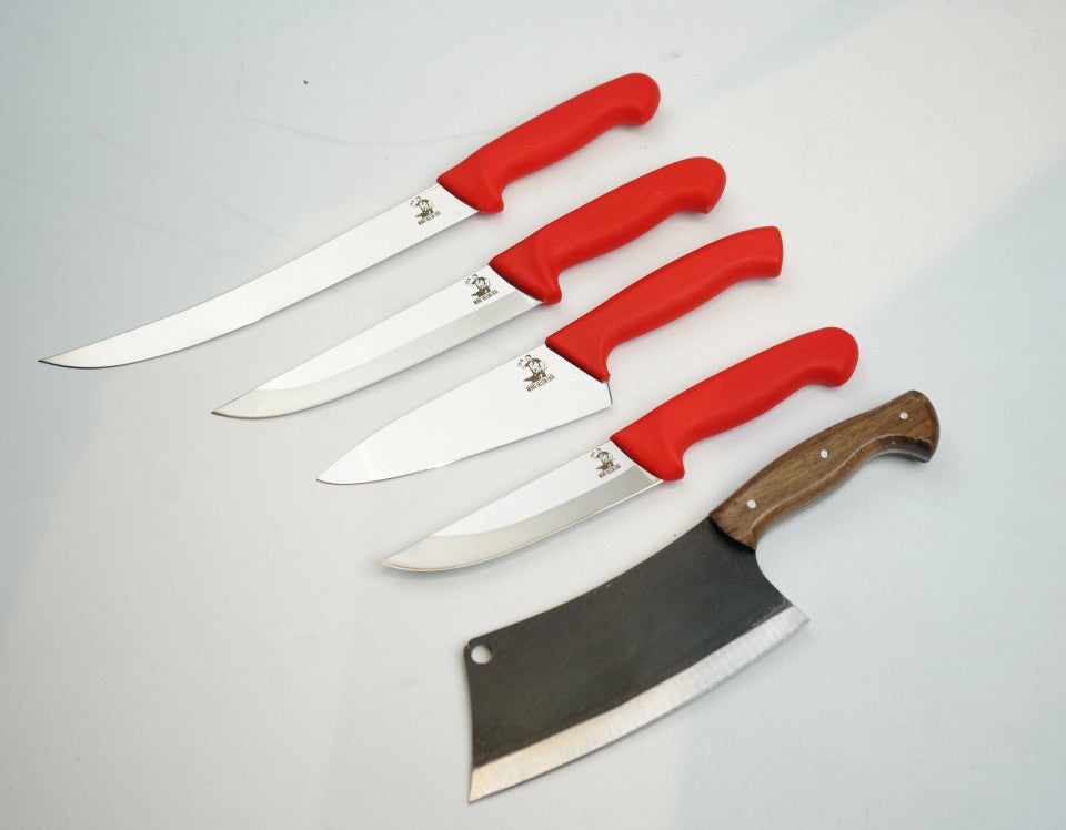 Butcher Knife Set – Vibro Handle No.2 with Cleaver