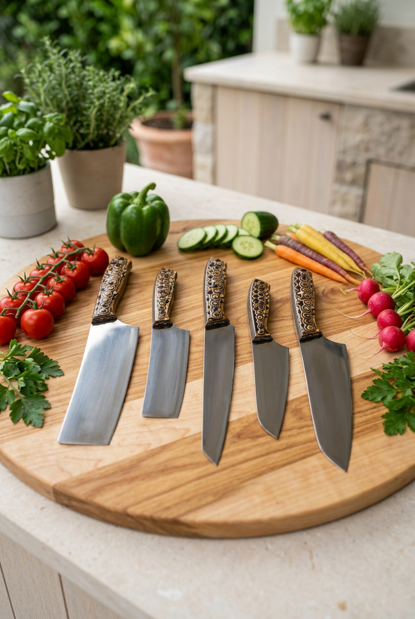 Professional Chef Knife Set 2 – Raindrop Edition