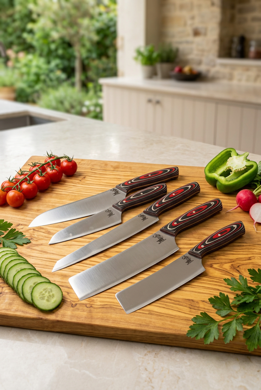 Professional Chef Knife Set – 5 Piece with Bag