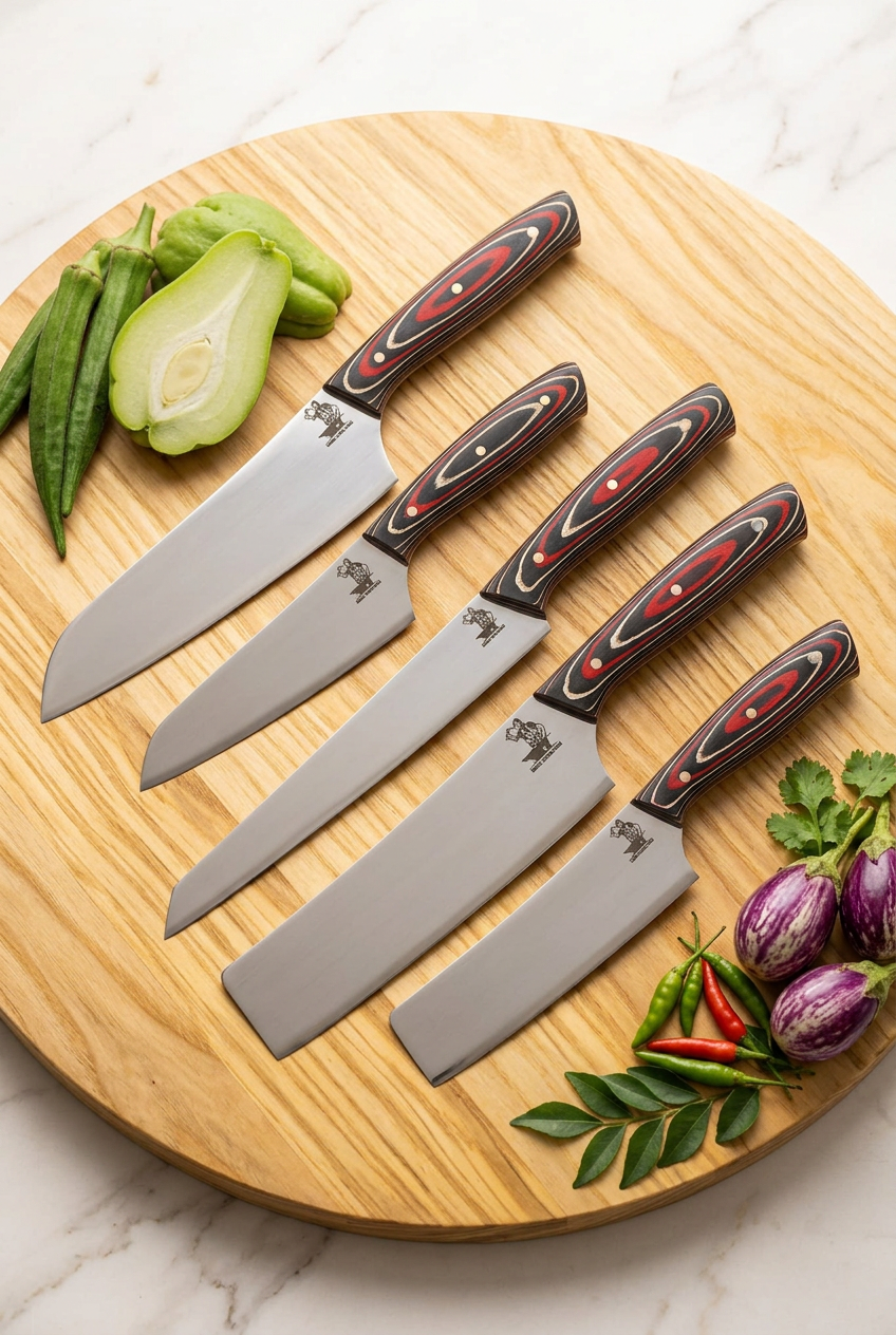 Professional Chef Knife Set – 5 Piece with Bag